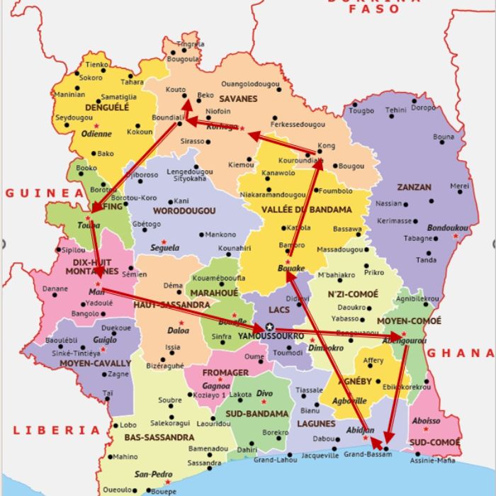 Recorrido viaje Irán